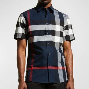 Burberry Men's Somerton Check Short-Sleeve Sport Shirt